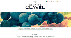 Desktop Screenshot of domaineclavel.com