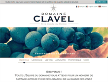 Tablet Screenshot of domaineclavel.com